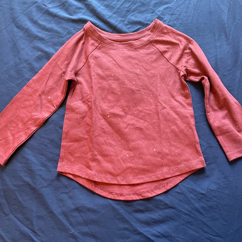 Burgundy long sleeve t shirt